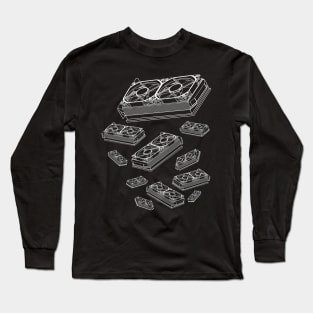 Graphics card for pc gamer and tech nerd Long Sleeve T-Shirt